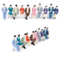 Figuren sitzend Reisende 1:32 für Waggons Spur 1 + Carrera 132 Set 20 Stück F23