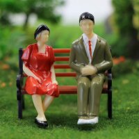 Figuren sitzend Reisende 1:32 für Waggons Spur 1 + Carrera 132 Set 20 Stück F23