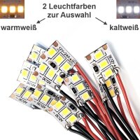 Mini LED Beleuchtung Hausbeleuchtung mit Kabel Licht Gebäude RC H0 TT N 10 Stück