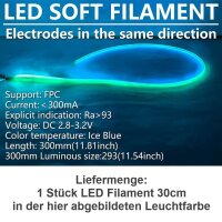 Mini LED Lichterkette 30cm Ø 2mm Filament 360°...