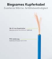 Litze Kabel 0,14mm² Kupfer Kupferlitze 100 Meter je Farbe 10 Meter Ring Set W999