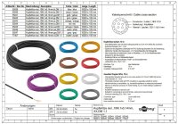 Litze Kabel 0,14mm² Kupfer Kupferlitze 100 Meter je Farbe 10 Meter Ring Set W999