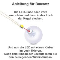 Wandlampen LED Straßenlampen Wandleuchten Kugelleuchte für H0 TT Häuser Gebäude
