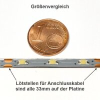 Mini LED Lichterkette 3mm schmal 100cm 90 LEDs Kirmes Markt Häuser Waggons RC
