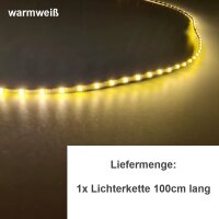 Mini LED Lichterkette 3mm schmal 100cm 90 LEDs Kirmes...