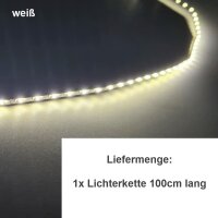 Mini LED Lichterkette 3mm schmal 100cm 90 LEDs Kirmes...