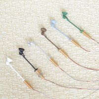 LED Flutlichtstrahler Flutlicht H0 TT Strahler mit Mast Fassadenstrahler 5 Stück