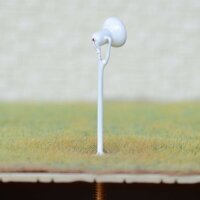 LED Flutlichtstrahler Flutlicht H0 TT Strahler mit Mast Fassadenstrahler 5 Stück Weiß