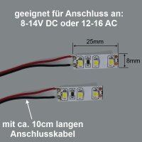 Mini LED Beleuchtung Hausbeleuchtung mit Kabel Licht Gebäude RC H0 TT N 10 Stück