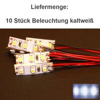 Mini LED Beleuchtung Hausbeleuchtung mit Kabel Licht Gebäude RC H0 TT N 10 Stück