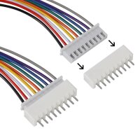 JST-XH 2.5 2.54mm Stecker inkl. 15cm Kabel + XH Buchse 2 3 4 5 6 7 8 9 10 Pin