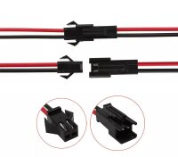 JST SM Stecker Buchse mit Kabel 15cm LED Streifen RC 2 3 4 5 6 Pin Connector 5x
