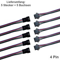 JST SM Stecker Buchse mit Kabel 15cm LED Streifen RC 2 3...