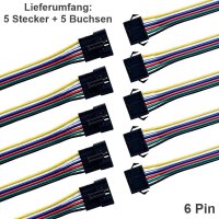 JST SM Stecker Buchse mit Kabel 15cm LED Streifen RC 2 3...
