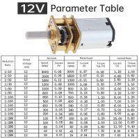 Mini Getriebemotor N20 3 6 12V DC 15 30 50 60 100 150 200 - 1000RPM Modellbau RC