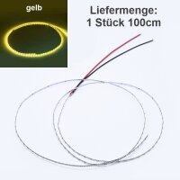 Mini LED Lichterkette 1,6mm schmal 100cm 138 LEDs Kirmes Markt Häuser Waggons RC