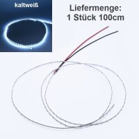 Mini LED Lichterkette 1,6mm schmal 100cm 138 LEDs Kirmes...
