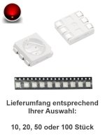 LED 5050 PLCC-6 SMD LEDs 3 Chip 10 20 50 100 Stück Set und RGB 9 Farben AUSWAHL
