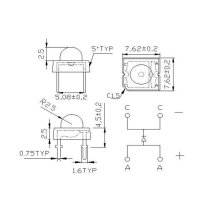 LED Piranha 3mm 5mm Super Flux Spider LEDs 10 20 50 100 Stück und Set 7 Farben