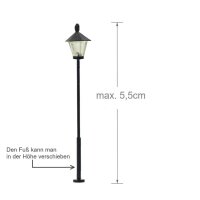 LED Straßenlampen N TT Lampen Leuchten Laterne variabel 4 - 5,5cm 10 Stück S315