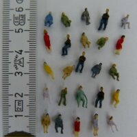 Figuren N sitzende Reisende ideal für Waggons Spur N 1:160 Set 50 100 Stück