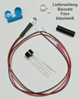 brennendes Fass Tonne H0 1:87 mit LED Brandflackern Feuer BAUSATZ Aral Esso