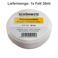 Präzisionsfett Fett SYN F08 30ml Spezialfett Modellbahn Modellbau Getriebe Lager