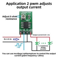 Einstellbarer Konstantstrom LED Treiber DC 3,3V 3,7V 4,2V 5V PWM Steuerplatine