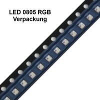 SMD LED RGB 0805 Regenbogen Farbwechsel langsam + schnell und blinken LEDs