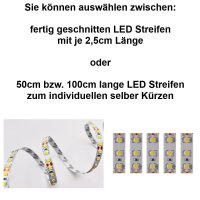 Mini LED Beleuchtung RC H0 TT N Z Licht Häuser Waggons Modellbahn 2,5 - 100cm