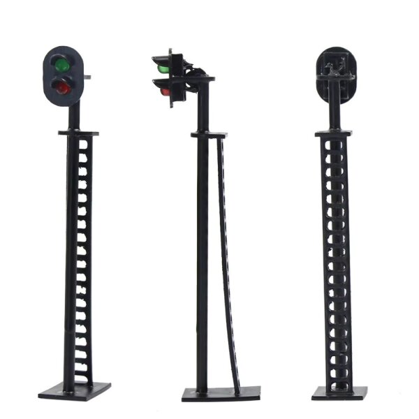 Lichtsignale Signale LED grün / rot 73mm Blocksignal Modellbahn H0 2 Stück S275