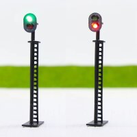 Lichtsignale Signale LED grün / rot 73mm Blocksignal Modellbahn H0 2 Stück S275