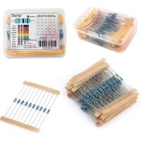 Widerstände Vorwiderstände 1/4W 1% 300 / 600 Stück Metallschicht Metallfilm Set