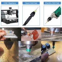 Micro PCB VHM Bohrer Set 0,1-3,0mm Mini Hartmetallbohrer CNC Gravur Schaftfräser