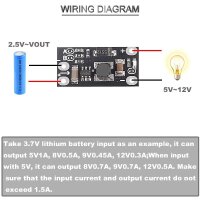 Step-Up Spannungswandler Modul 5V 8V 9V 12V Boost Converter Arduino 2 Stück S311