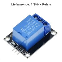 Relaisplatine 1-Kanal Relais Modul 5V 230V Relaiskarte für Arduino Raspberry Pi