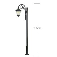 LED Straßenlampen H0 TT Lampen Leuchten 6,5cm Laternen Modellbahn 10 Stück S105
