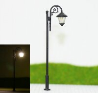 LED Straßenlampen H0 TT Lampen Leuchten 6,5cm Laternen Modellbahn 10 Stück S105
