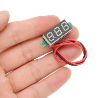 LED Voltmeter mini Einbau 3-30V Spannung Digital LED Anzeige 0.28 Zoll Display