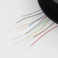 Microkabel Draht 36 AWG super dünnes Mikro Kabel Ø 0,25mm Kupfer versilbert 10m