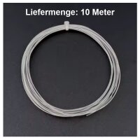 Microkabel Draht 36 AWG super dünnes Mikro Kabel Ø 0,25mm Kupfer versilbert 10m