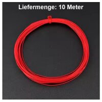 Microkabel Draht 36 AWG super dünnes Mikro Kabel Ø 0,25mm Kupfer versilbert 10m