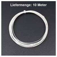 Microkabel Draht 36 AWG super dünnes Mikro Kabel Ø 0,25mm Kupfer versilbert 10m