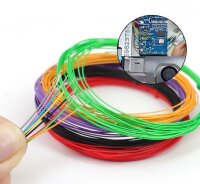 Microkabel Draht 36 AWG super dünnes Mikro Kabel Ø 0,25mm Kupfer versilbert 10m