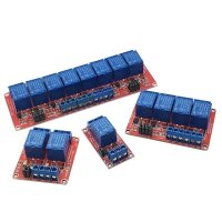 1/2/4/8-Kanal Relais Modul 5V 12V 24V Optokoppler Multi Relay High/Low Trigger