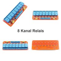 1/2/4/8-Kanal Relais Modul 5V 12V 24V Optokoppler Multi Relay High/Low Trigger