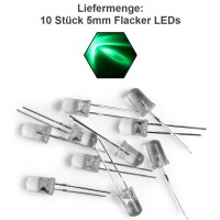 Flacker LED 3mm 5mm Flackerlicht Kerze Lagerfeuer Feuer Flamme LEDs 10 Stück