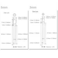 Flacker LED 3mm 5mm Flackerlicht Kerze Lagerfeuer Feuer Flamme LEDs 10 Stück