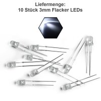 Flacker LED 3mm 5mm Flackerlicht Kerze Lagerfeuer Feuer...