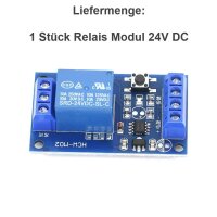 Relaisplatine Relais bistabil 5V 12V 24V DC 1xUM nur 1-Taster Relaismodul Relay